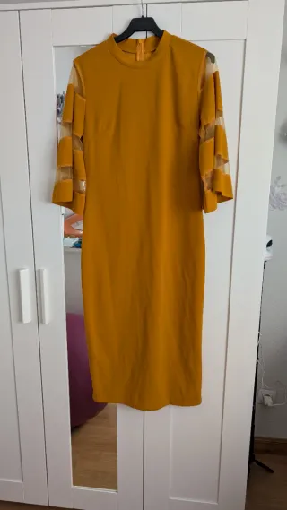 Vestido Manga Transparente elegante mujer M-L