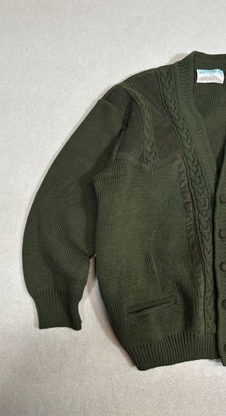 Cárdigan Vintage Montagut Lana Verde