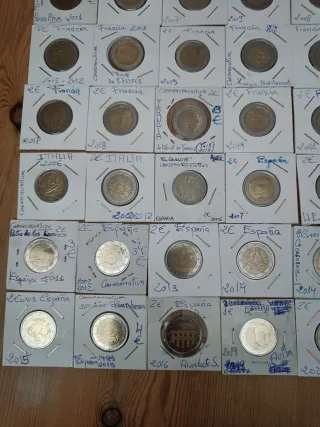 50 Monedas 2€ Conmemorativas y Circulantes