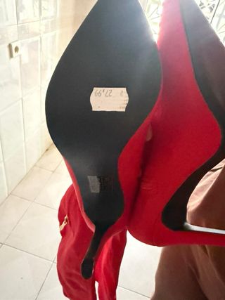 Botas altas rojas