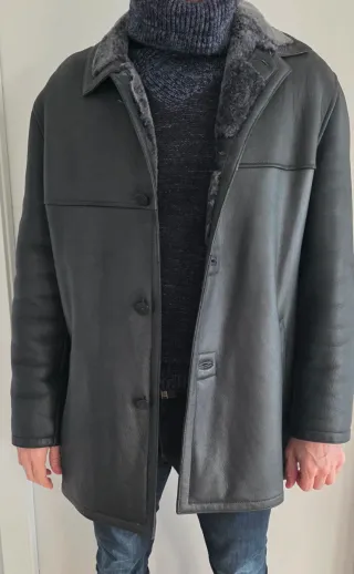 Pelliza Negra Hombre