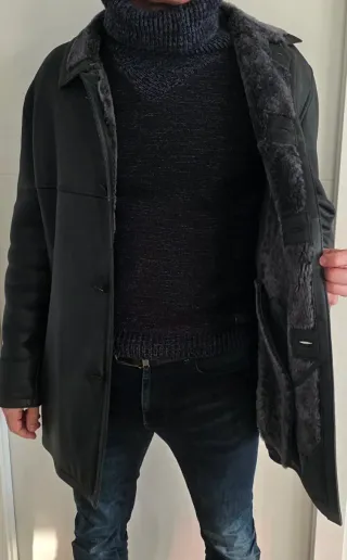 Pelliza Negra Hombre
