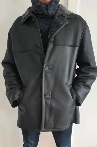 Pelliza Negra Hombre