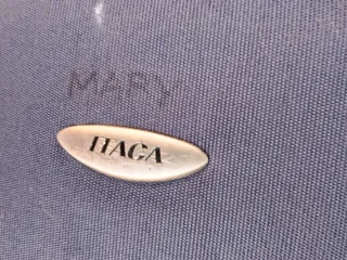 Maleta pequeña azul con ruedas