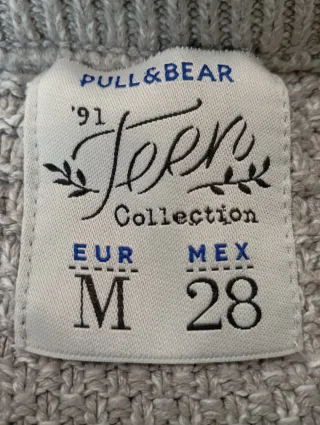 Jersey punto gris Pull&Bear Talla M