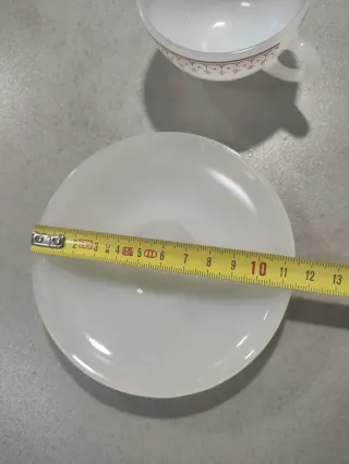 Juego de café vintage blanco marrón