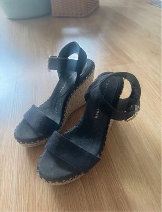 Sandalias cuña Tommy Hilfiger negras