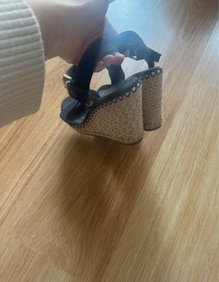 Sandalias cuña Tommy Hilfiger negras