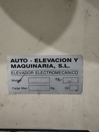 Elevador 4 columnas 3.500 kg profesional taller