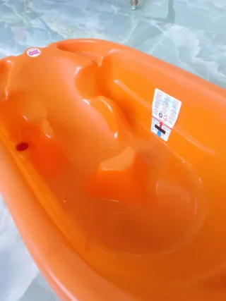 Vaschetta bagnetto neonato arancione