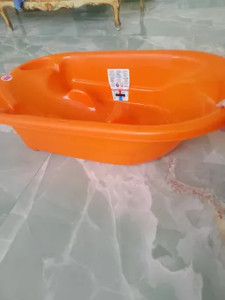 Vaschetta bagnetto neonato arancione