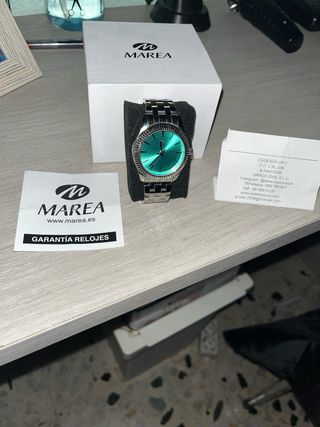 Reloj Marea plateado y verde