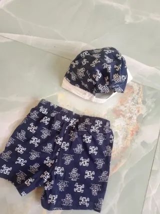Set Pantaloni e Cappello Neonato Pirata