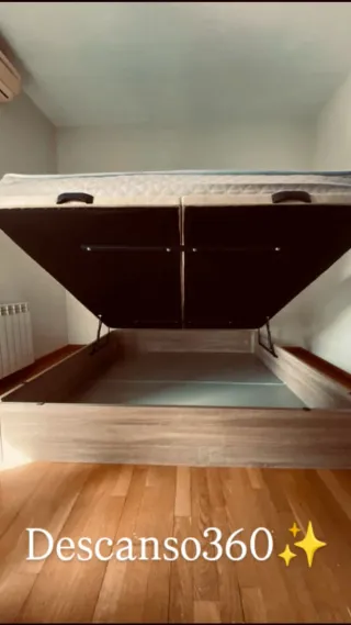 Canapé abatible con colchón