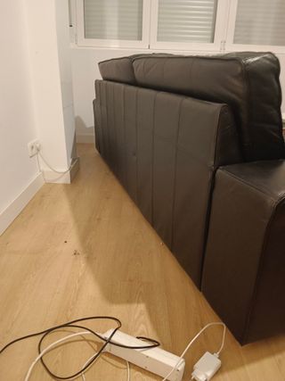 Sofá KIVIK 3 plazas piel negro