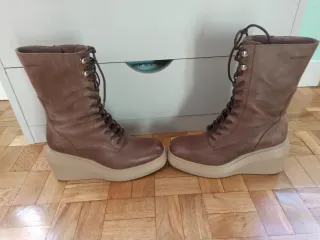 Botines Piel Wonders Marrones Talla 39