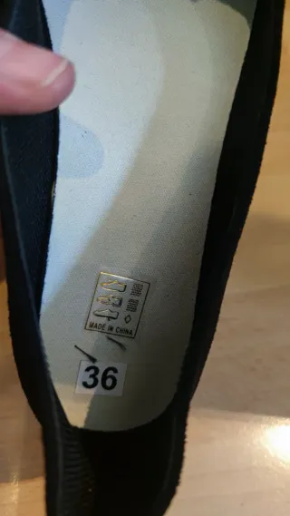 Alpargatas negras lazo plataforma T36