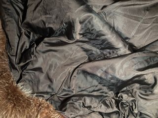 Abrigo pelo sintético oversize marrón