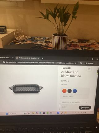 Plancha Hierro Le Creuset Negra