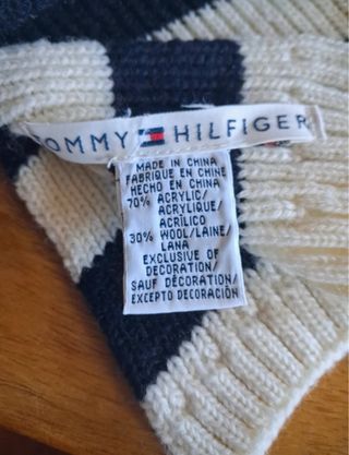 Bufanda Tommy Hilfiger Rayas Azul/Blanco