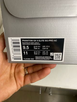 Botas de fútbol Nike Negras Nuevas