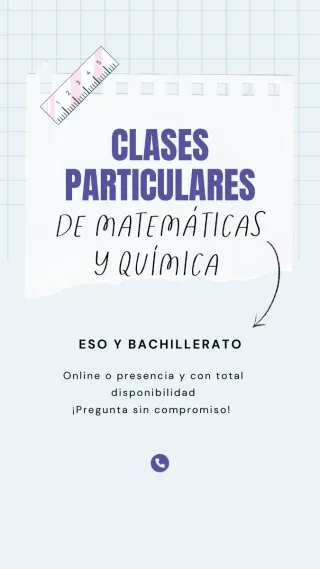 Clases particulares de quimica y matematicas