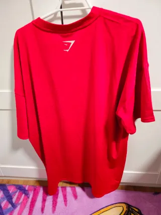 Camiseta Gymshark Roja Talla L