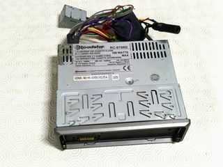 Autorádio digital vintage com leitor de cassetes