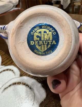 Set 3 Tazzine Caffè Ceramica Blu