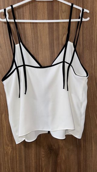 Top lencero Zara Vivos Contraste Talla S