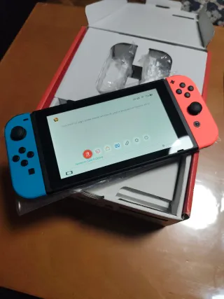 Nintendo Switch Completa Roja y Azul