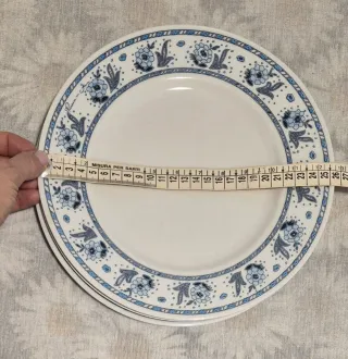 Set 3 piatti porcellana vintage francese