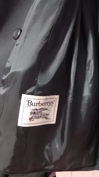 Blazer Burberrys Lana Azul Marino Mujer