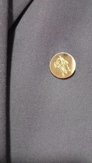 Blazer Burberrys Lana Azul Marino Mujer