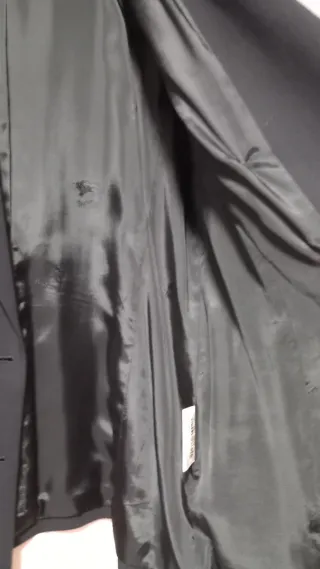 Blazer Burberrys Lana Azul Marino Mujer