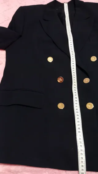 Blazer Burberrys Lana Azul Marino Mujer