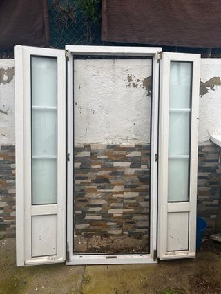 Puerta doble aluminio