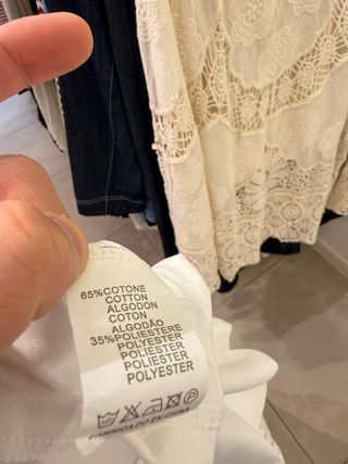 Falda larga crochet blanca