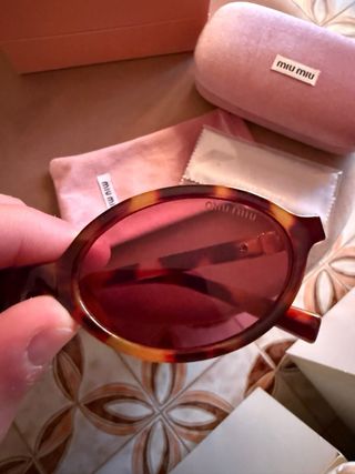 Occhiali da sole Miu Miu marroni
