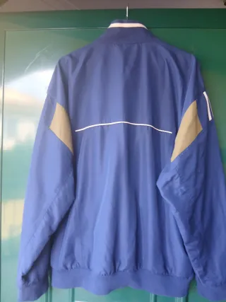 Chaqueta Adidas Bomber Azul y Verde Militar