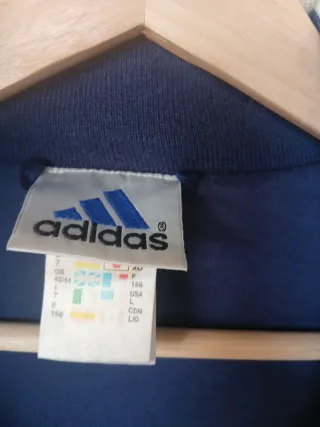Chaqueta Adidas Bomber Azul y Verde Militar