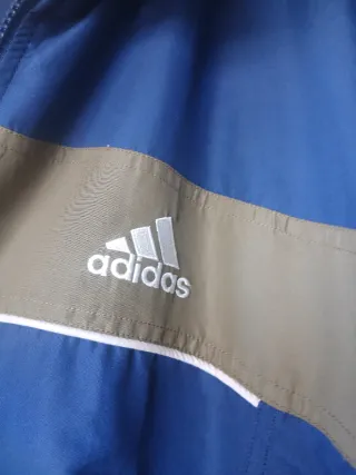 Chaqueta Adidas Bomber Azul y Verde Militar