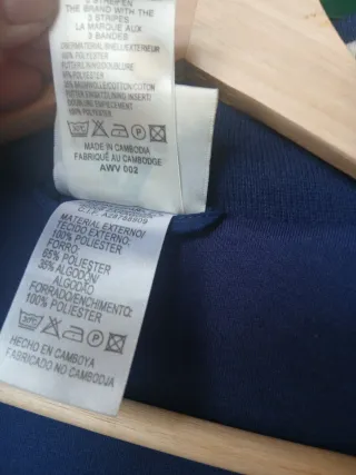 Chaqueta Adidas Bomber Azul y Verde Militar