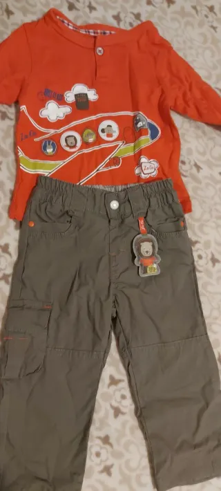 Conjunto Ropa Niño Camiseta y Pantalón