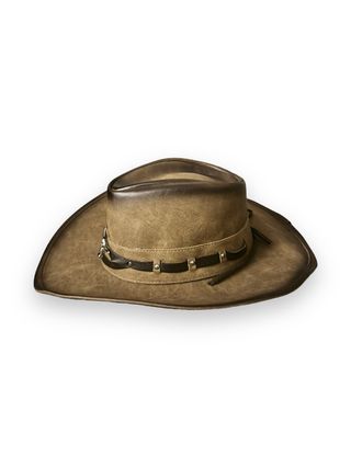 Cappello Western Cowboy Marrone Nero