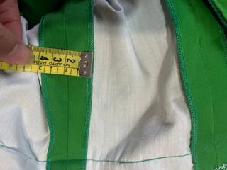 Traje de Flamenca blanco y verde