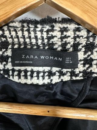 Chaqueta Tweed Zara Estilo Chanel Talla L