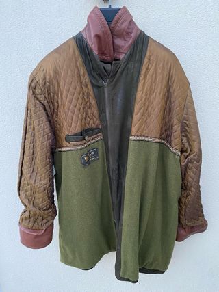 Chaquetón trenca piel bovina caballero