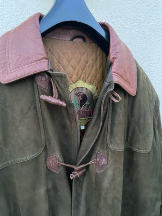 Chaquetón trenca piel bovina caballero