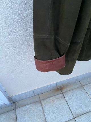 Chaquetón trenca piel bovina caballero